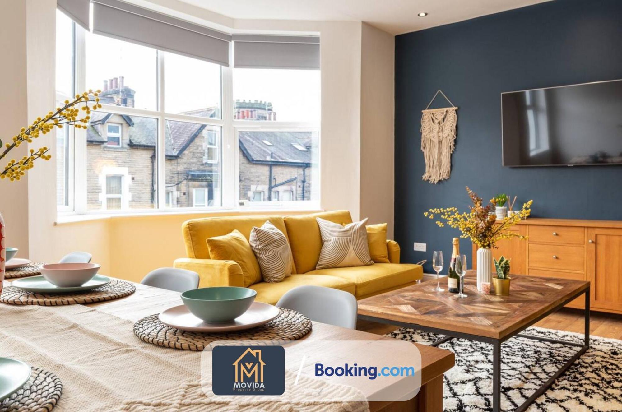 Central Elegant Three Bed Duplex By Movida Property Group Short Lets & Serviced Accommodation Harrogate Exterior foto